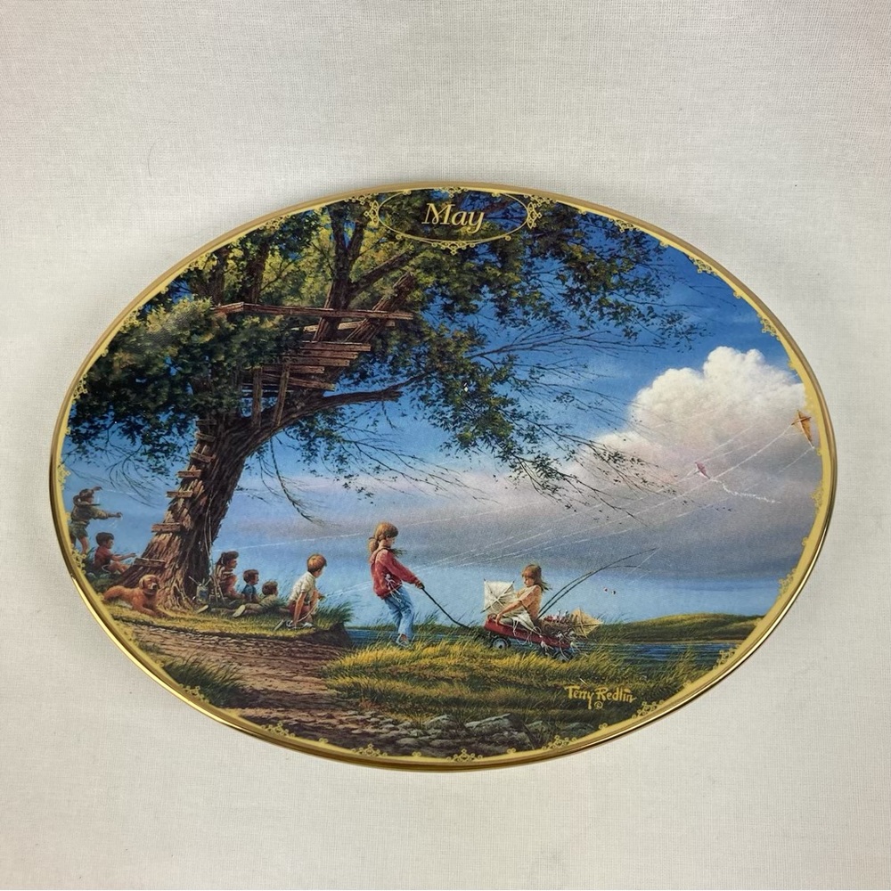 The Bradford Exchange MAY Spring Fever Plate - Seasons to Remember #5 1999